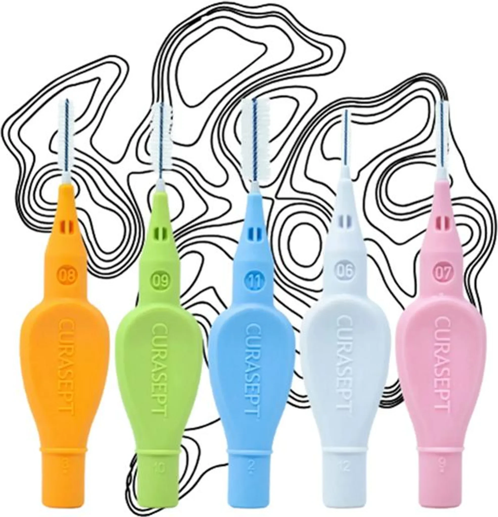 Curasept Proxi Prevention Mix Interdentalbürsten – 5 Stück